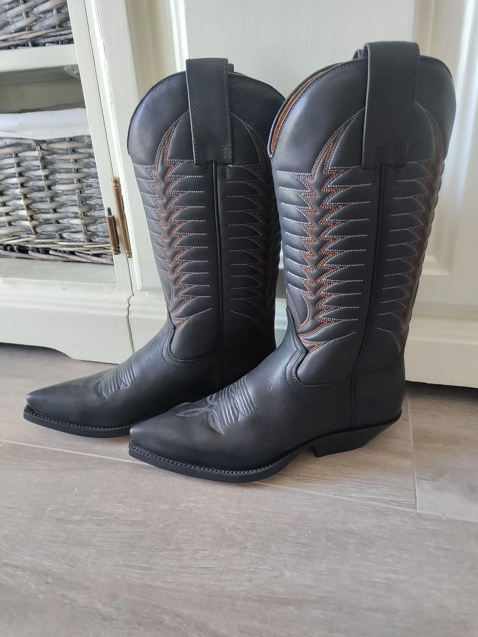 Mosquito Boots cowboy negras piel – Eu 36 – Nuevas sin estrenar – photo 5